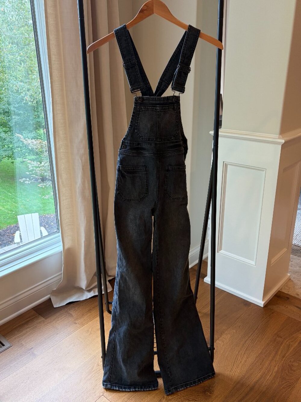 Free People Black Overalls Size 25